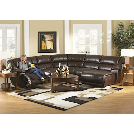 Five Seat Reclining Sectional